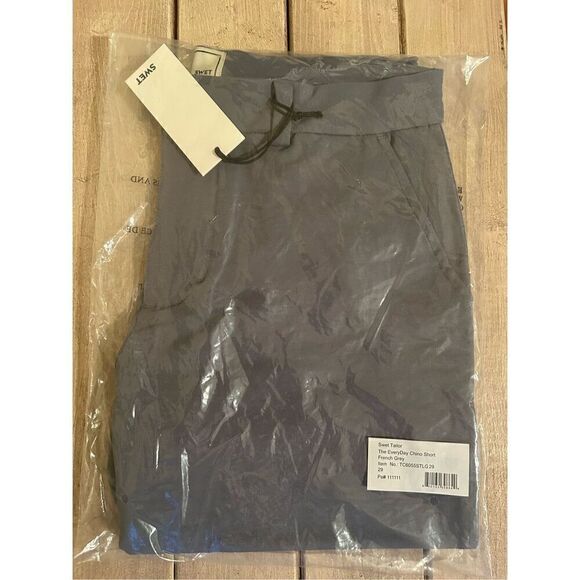 NWT Swet Tailor The EveryDay Chino Short In French Grey Size Men’s 29 - Picture 5 of 6